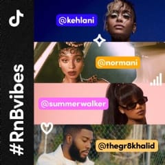 Join TikTok for a month of #RnBvibes, with Khalid, Summer Walker, Normani, and more