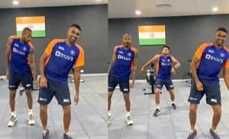 Ashwin, Hardik Pandya and Kuldeep Yadav’s Vaathi dance video viral!