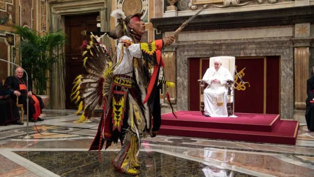 Indigenous dancer from Saskatchewan reflects on emotional Vatican experience
