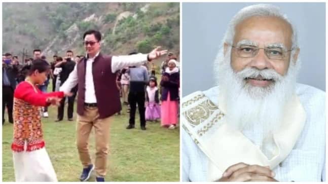 Kiren Rijiju dances with villagers in viral video from Arunachal Pradesh. PM Modi reacts