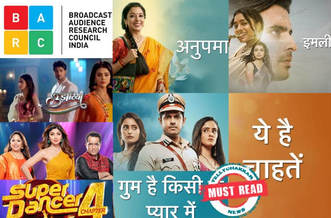 MUST READ! TRP ratings: Udaariyaan in top three, Super Dancer 4 in top ten; Anupamaa tops the list, followed by Ghum Hai Kisi Key Pyaar Mein, Imlie, and Yeh Hai Chahatein; Star Plus and Sony TV continue to rule fiction and non-fiction respectively