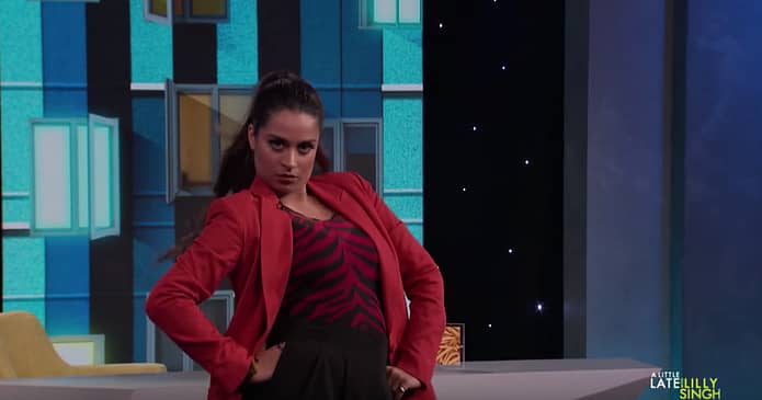 Lilly Singh dances to angry YouTube comments about her and it’s a work of performance art