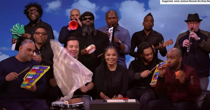 Janet Jackson and The Roots’ cute classroom-instruments cover of ‘Runaway’ has one important change