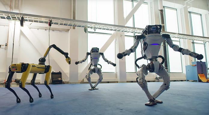 Watch the Boston Dynamics robot family dance like 2020 was a good year