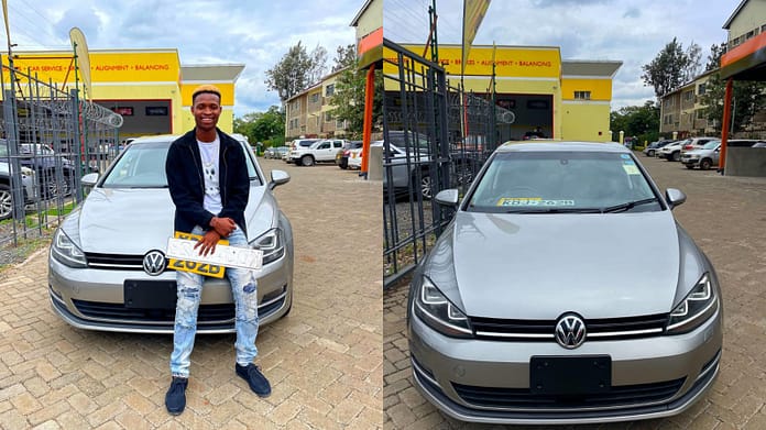 Kenyan TikToker and dancer Lit Boy buys his first car