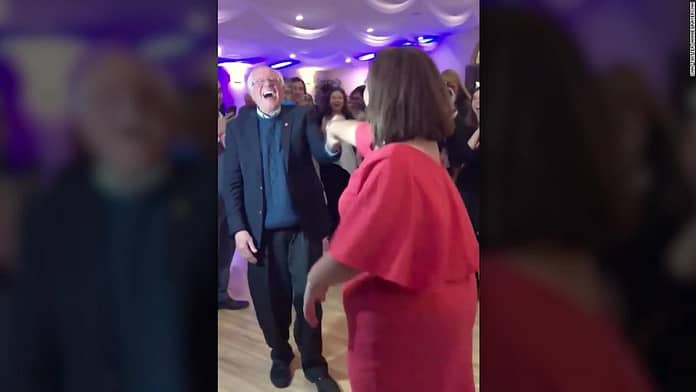 See Bernie Sanders bust a move to ABBA