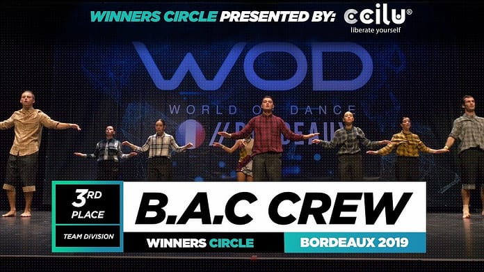 B.A.C. Crew | 3rd Place Team | Winners Circle | World of Dance Bordeaux Qualifier 2019 | #WODBDX19