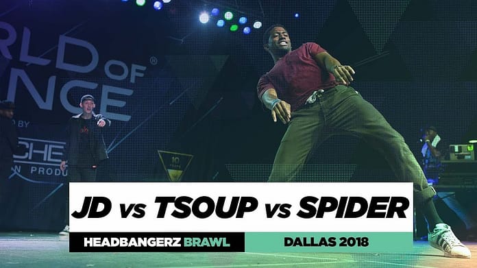 JD vs Tsoup vs Spider | Headbangerz Brawl Final Battle | World of Dance Dallas 2018 | #WODDALLAS18