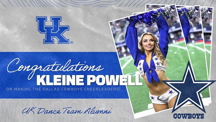 UK Dance Team Alum Kleine Powell Makes Dallas Cowboys Cheerleaders