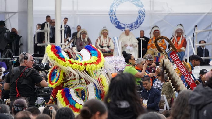 ‘Dance with the universe:’ Indigenous languages, reconciliation and the papal tour