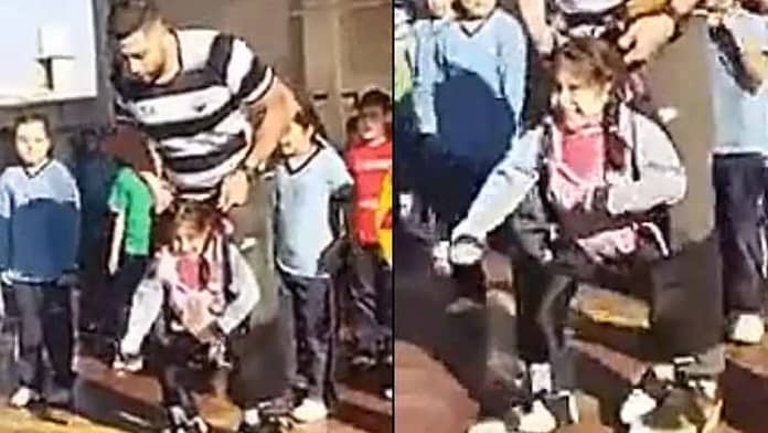 Teacher helps paraplegic girl to dance with friends, watch her heart-melting reaction