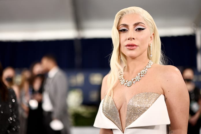 Lady Gaga Captures Old Hollywood Magic in Sparkling Bustier Gown at the 2022 SAG Awards