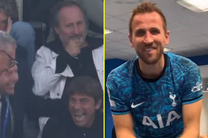 Antonio Conte celebrates among seemingly disgruntled fans and Harry Kane dances as Jamie O’Hara demands more credit for Tottenham after Champions League comeback at Marseille – but Spurs sent warning