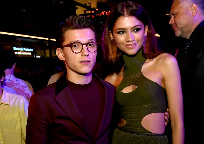 Zendaya and Tom Holland Were Photographed Attending a Wedding Together